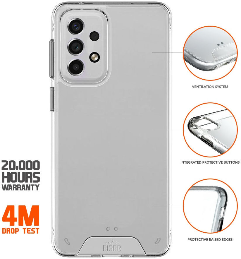 Eiger Glacier Series Samsung Galaxy A53 Hoesje Transparant afbeelding 2