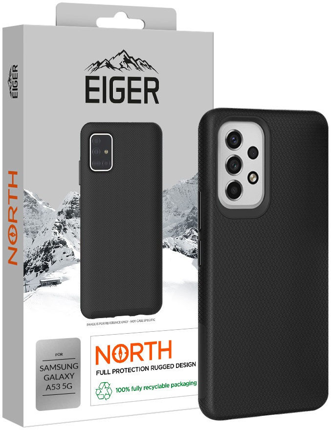 Eiger North Series Samsung Galaxy A53 Hoesje Back Cover Zwart afbeelding 1
