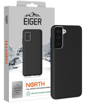Eiger North Series Samsung Galaxy S22 Plus Hoesje Back Cover Zwart Hoesjes
