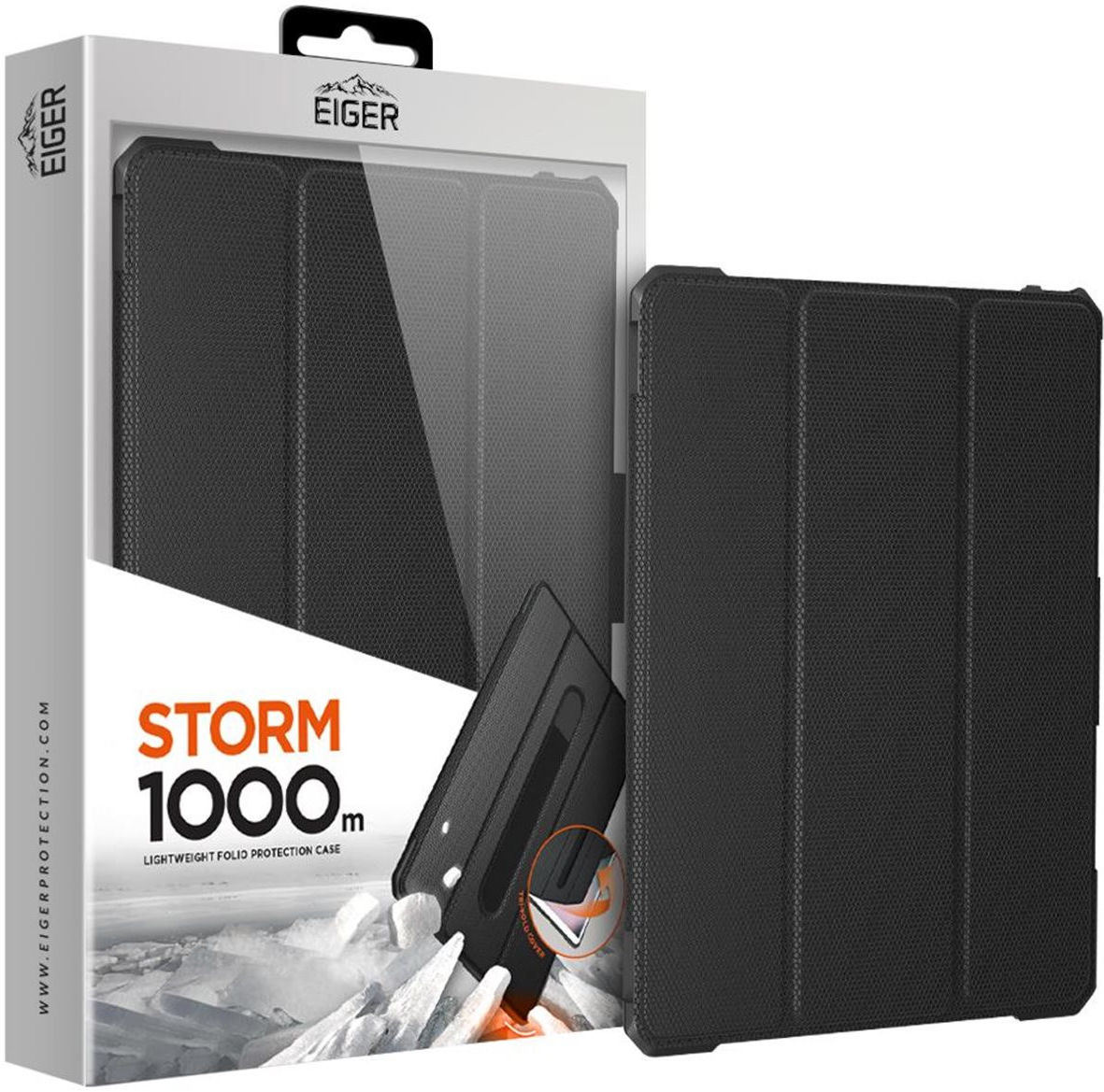 Eiger Storm 1000m Apple iPad 10.2 / Pro 10.5 / Air 10.5 Hoes Zwart afbeelding 1
