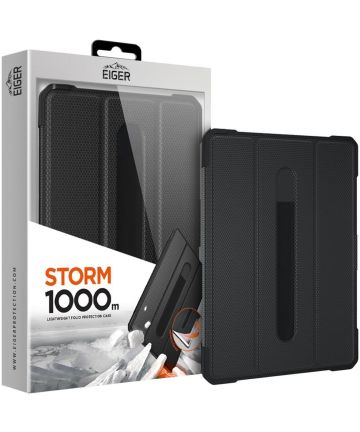 Eiger Storm 1000m iPad Pro 12.9 (2018/2020/2021) Hoes Book Case Zwart Hoesjes