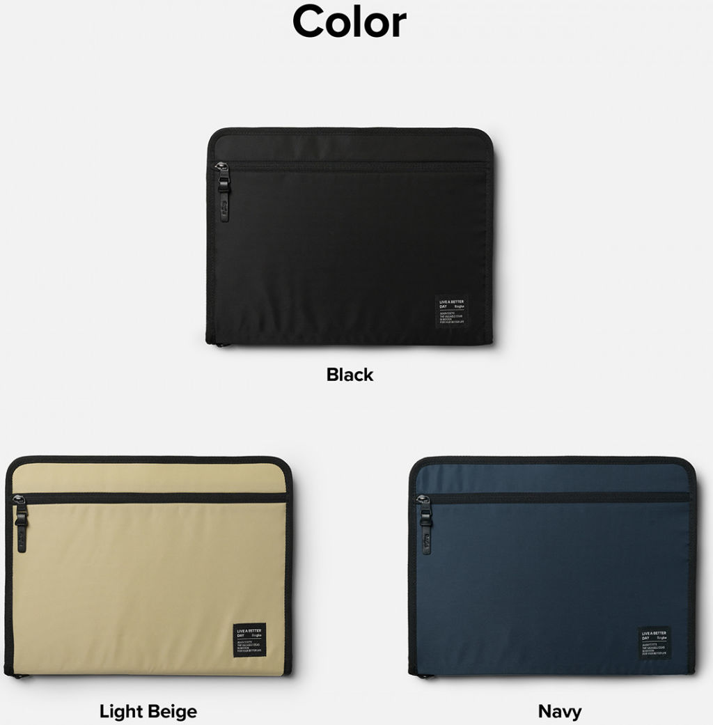 Ringke Smart Zip Pouch voor Laptop / Tablet tot 13 inch Beige afbeelding 4