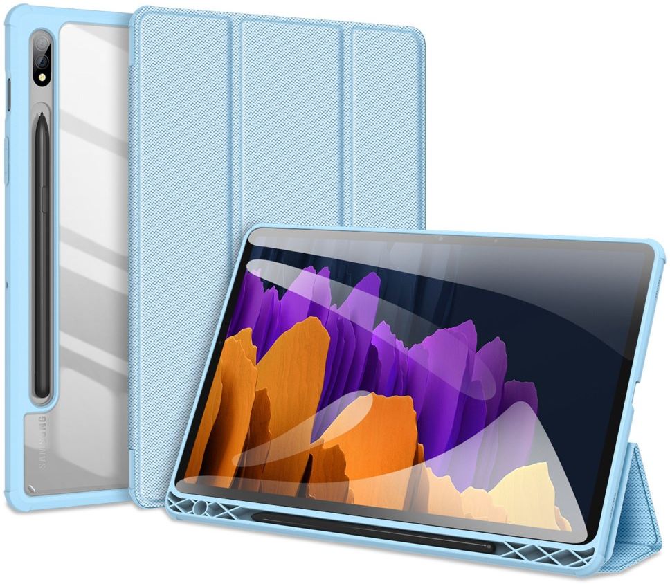 Dux Ducis Toby Samsung Galaxy Tab S7/S8 Hoes Tri-Fold Book Case Blauw afbeelding 8
