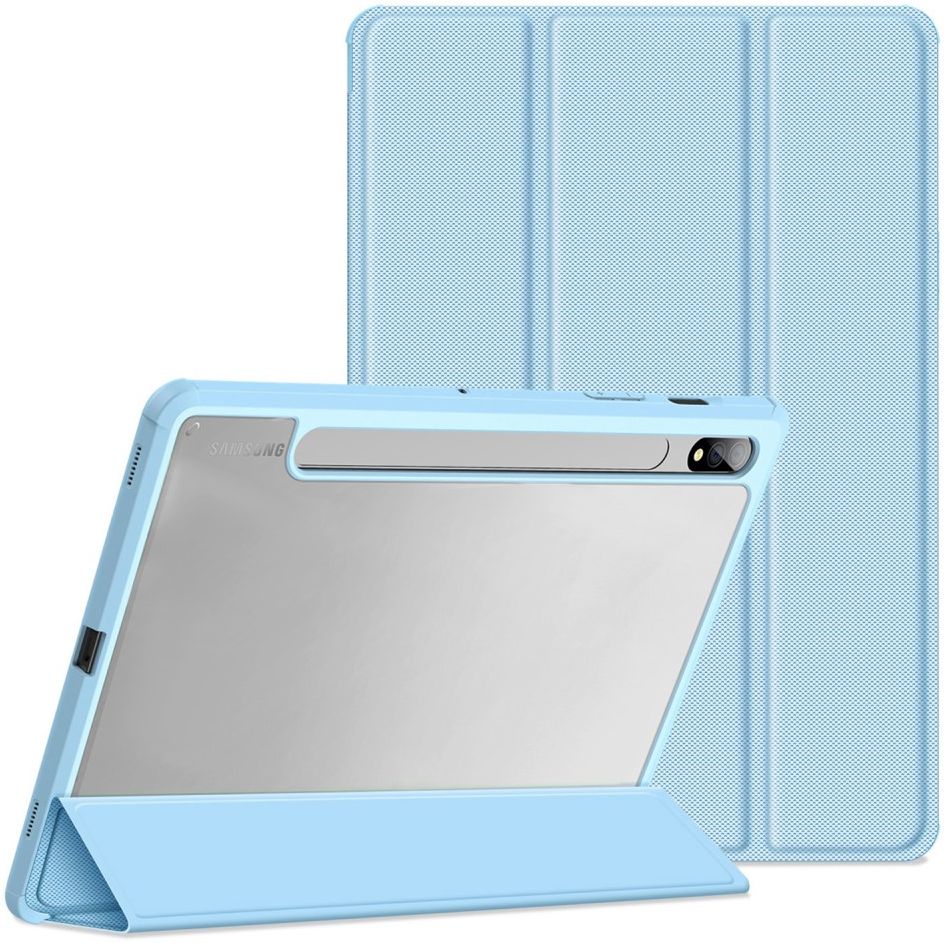 Dux Ducis Toby Samsung Galaxy Tab S7/S8 Hoes Tri-Fold Book Case Blauw afbeelding 9