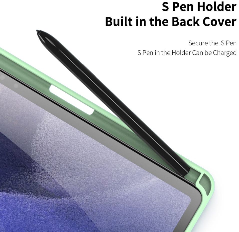 Dux Ducis Toby Samsung Galaxy Tab S8 Plus/S7 Plus/S7 FE Hoes Groen afbeelding 4