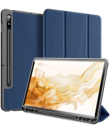 Dux Ducis Domo Samsung Galaxy Tab S7 / Tab S8 Hoes Book Case Blauw Hoesjes