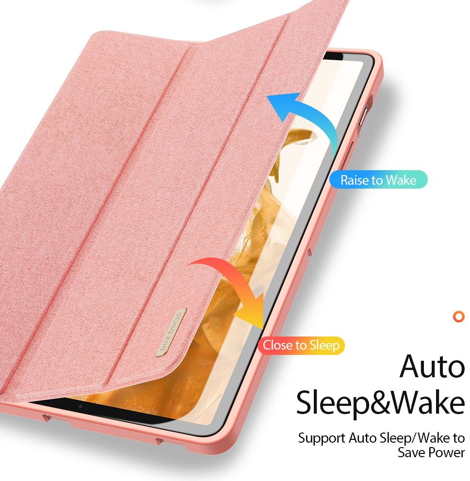 Dux Ducis Domo Samsung Galaxy Tab S7 / Tab S8 Hoes Book Case Roze afbeelding 3
