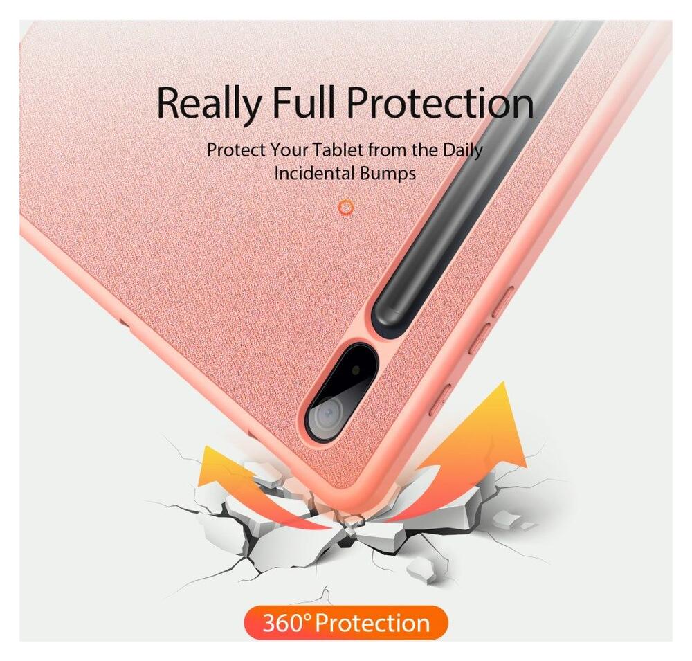 Dux Ducis Domo Samsung Galaxy Tab S8 Plus/S7 Plus/S7 FE Hoes Roze afbeelding 3