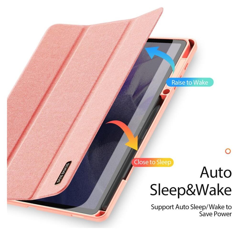 Dux Ducis Domo Samsung Galaxy Tab S8 Plus/S7 Plus/S7 FE Hoes Roze afbeelding 4