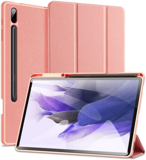 Dux Ducis Domo Samsung Galaxy Tab S8 Plus/S7 Plus/S7 FE Hoes Roze afbeelding 1