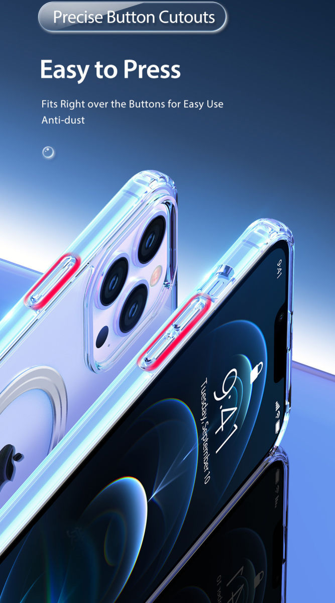 Dux Ducis Clin Apple iPhone 12 / 12 Pro Hoesje MagSafe Transparant afbeelding 9
