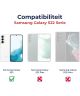 Rosso Samsung Galaxy S22 Tempered Glass Fingerprint en Case Friendly
