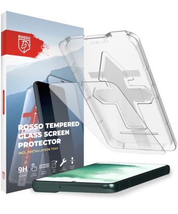 Rosso Samsung Galaxy S22+ Tempered Glass Fingerprint en Case Friendly Screen Protectors