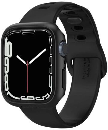 Spigen Thin Fit Apple Watch 41MM Hoesje Hard Plastic Bumper Zwart Cases