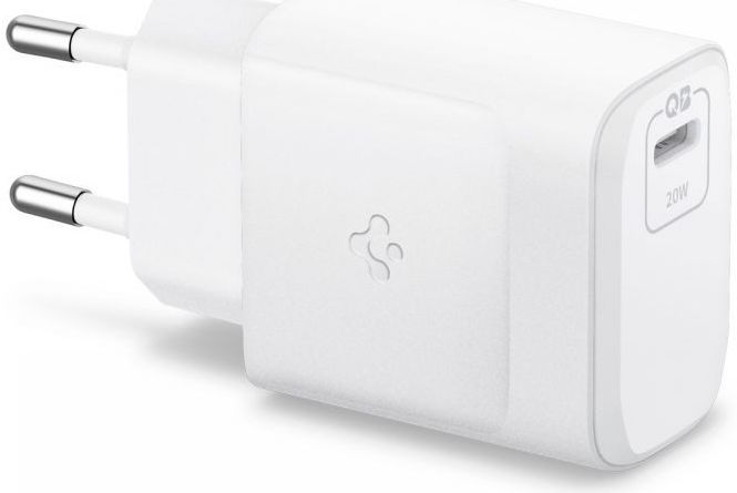 Spigen PE2011 20W Power Delivery 3.0 USB-C Snellader Wit afbeelding 2
