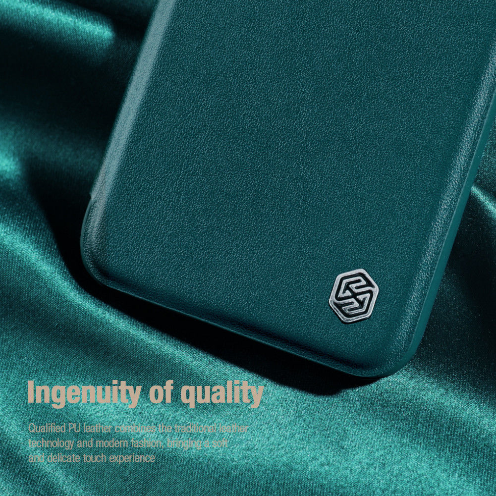 Nillkin Qin Pro Samsung Galaxy S22 Hoesje Camera Slider Groen afbeelding 13