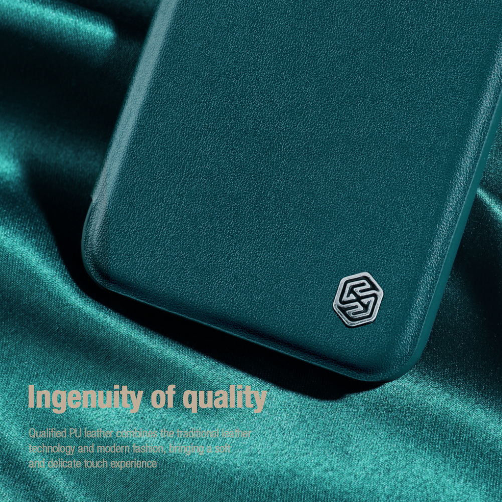 Nillkin Qin Pro Samsung Galaxy S22 Ultra Hoesje Camera Slider Zwart afbeelding 11