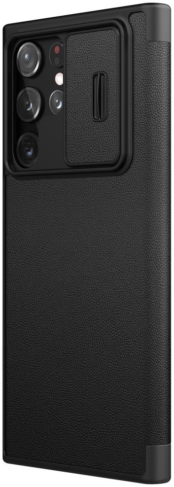 Nillkin Qin Pro Samsung Galaxy S22 Ultra Hoesje Camera Slider Zwart afbeelding 15
