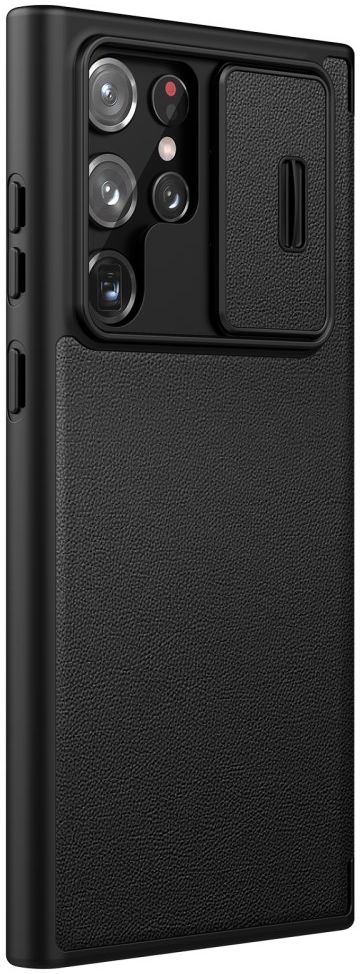 Nillkin Qin Pro Samsung Galaxy S22 Ultra Hoesje Camera Slider Zwart afbeelding 14