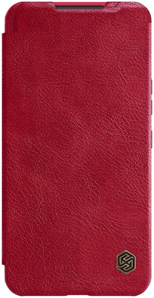 Nillkin Qin Samsung Galaxy S22 Plus Hoesje met Camera Slider Rood afbeelding 13
