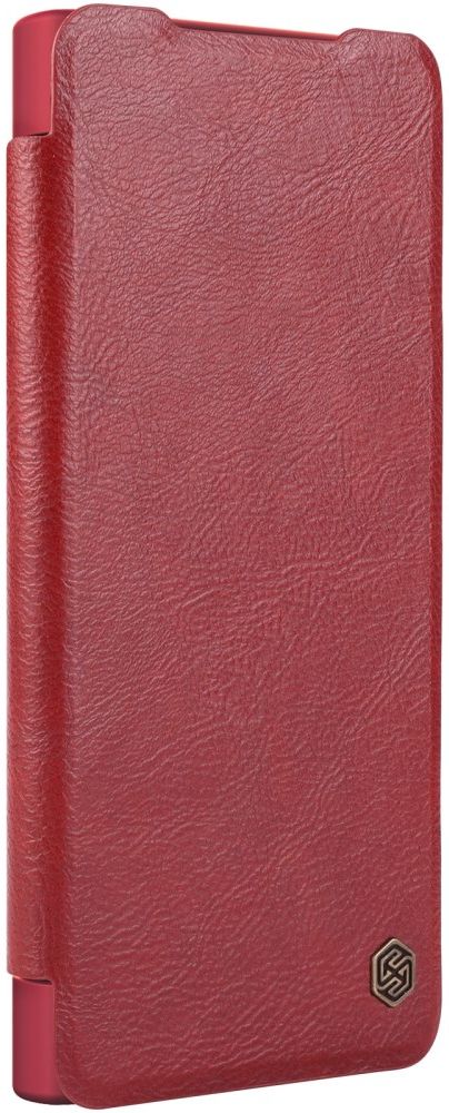 Nillkin Qin Samsung Galaxy S22 Ultra Hoesje met Camera Slider Rood afbeelding 13
