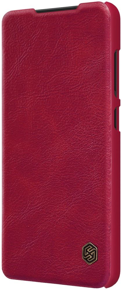 Nillkin Qin Samsung Galaxy S22 Ultra Hoesje met Camera Slider Rood afbeelding 15