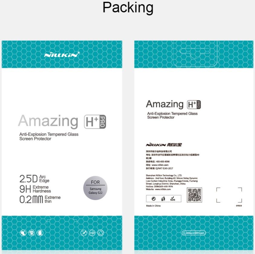 Nillkin Samsung Galaxy S22 Plus Tempered Glass Screen Protector afbeelding 10