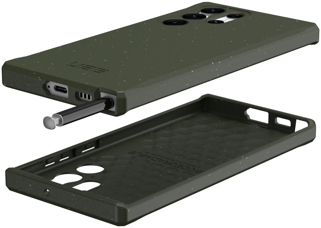 Urban Armor Gear Outback Bio Samsung Galaxy S22 Ultra Hoesje Olive afbeelding 4