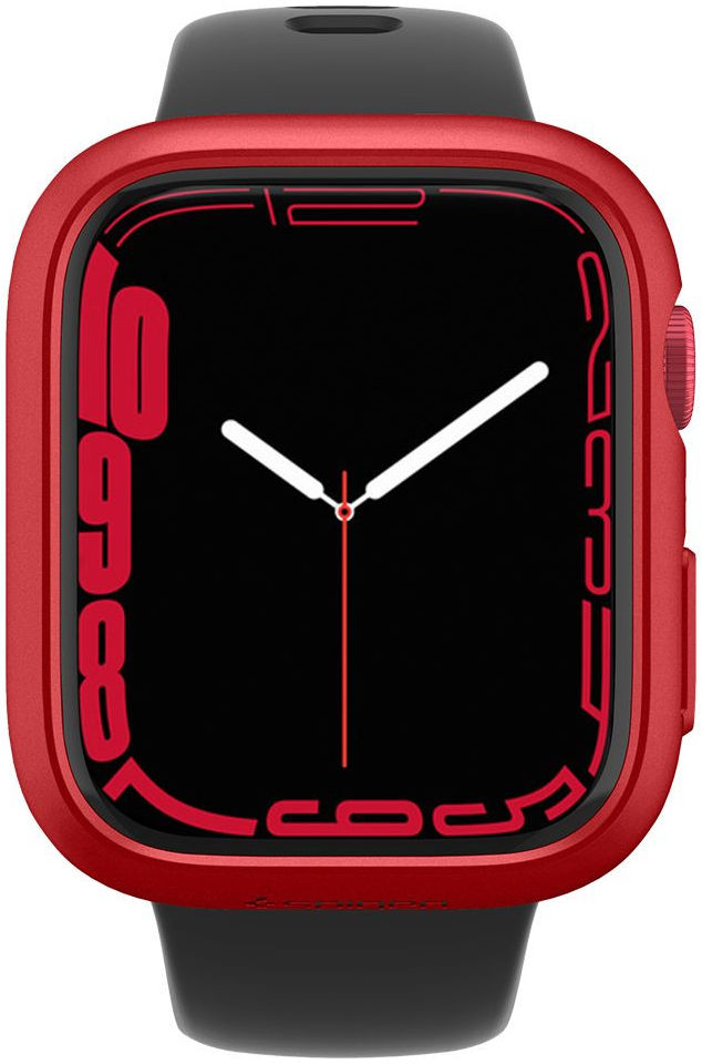 Spigen Thin Fit Apple Watch 7/8 45MM Hoesje Hard Plastic Bumper Rood afbeelding 3