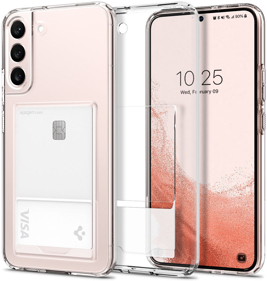 Spigen Crystal Slot Samsung Galaxy S22 Plus Hoesje Transparant afbeelding 1