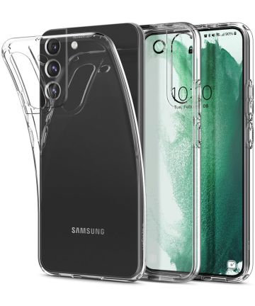 Spigen Crystal Flex Samsung Galaxy S22 Plus Hoesje Transparant Hoesjes