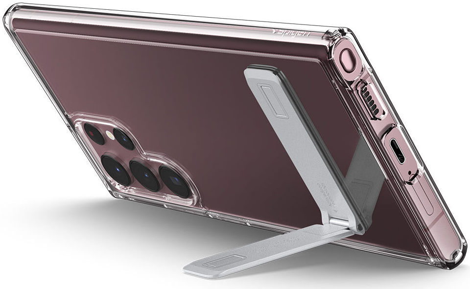 Spigen Ultra Hybrid S Samsung Galaxy S22 Ultra Hoesje Transparant afbeelding 6