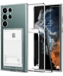 Spigen Crystal Slot Dual Samsung Galaxy S22 Ultra Hoesje Transparant