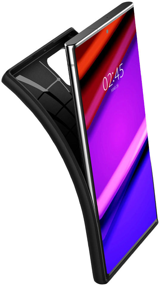 Spigen Core Armor Samsung Galaxy S22 Ultra Hoesje Back Cover Zwart afbeelding 2