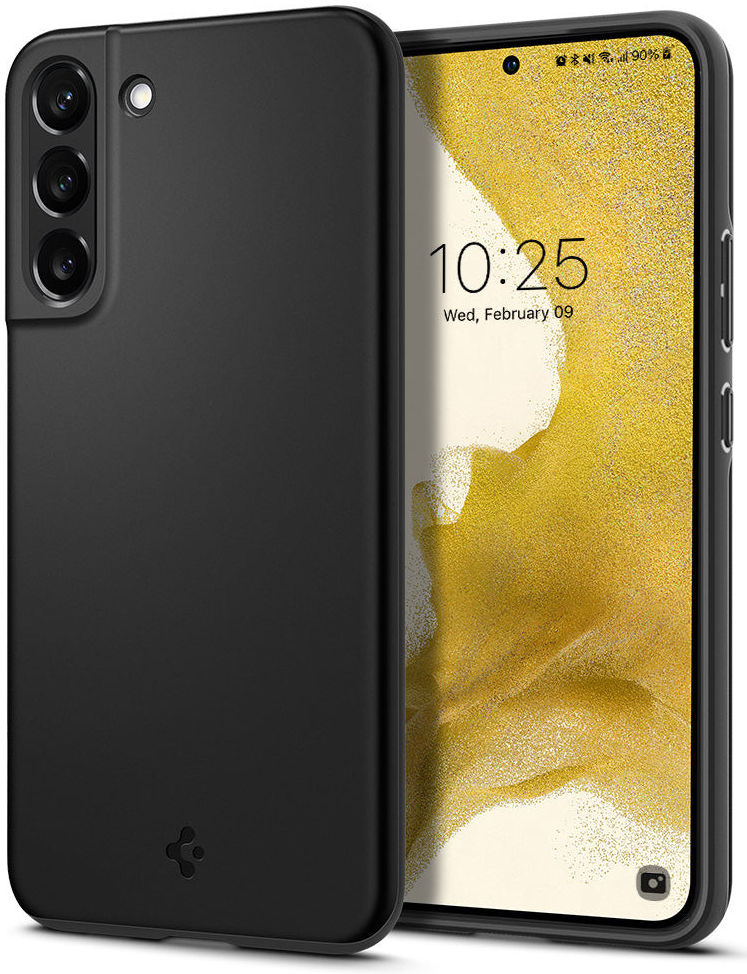 Spigen Thin Fit Samsung Galaxy S22 Plus Hoesje Back Cover Zwart afbeelding 1