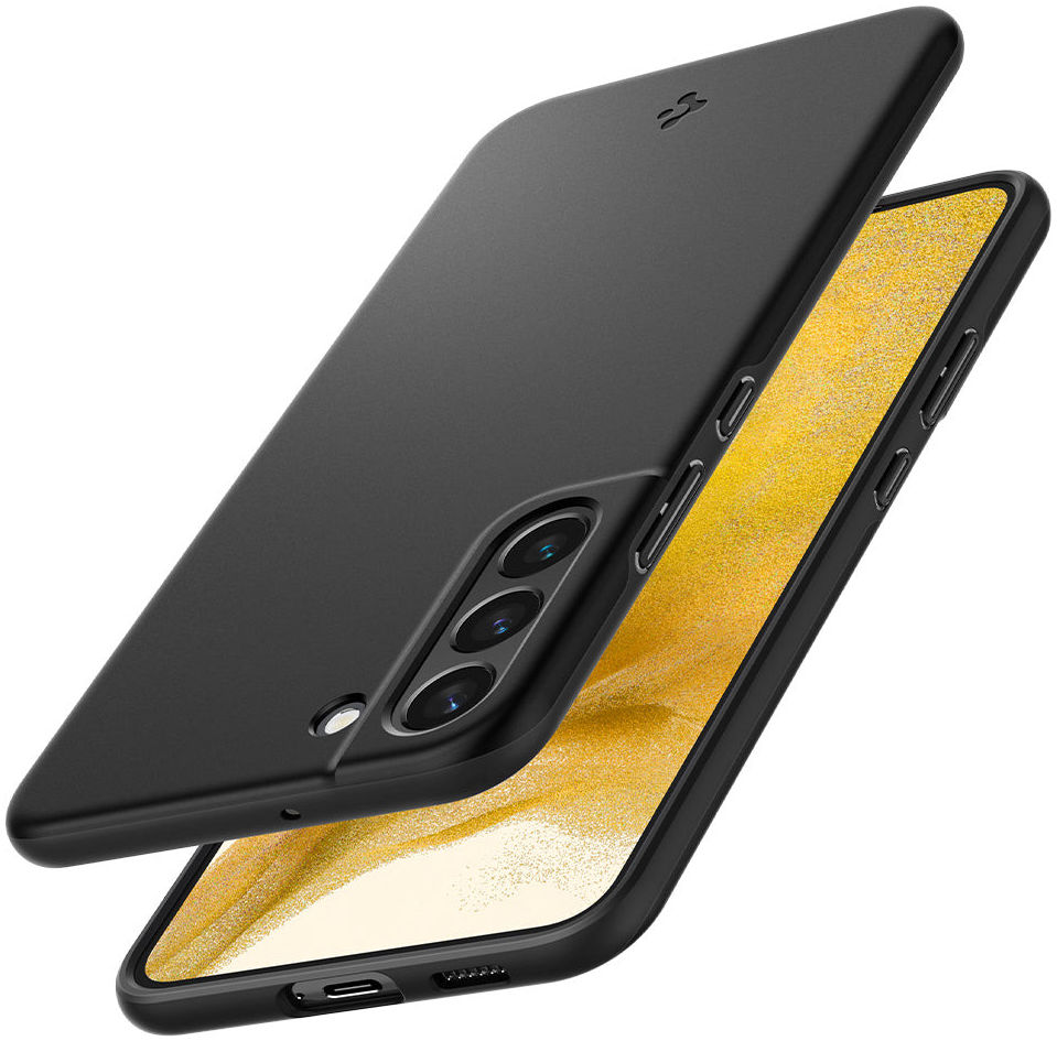 Spigen Thin Fit Samsung Galaxy S22 Plus Hoesje Back Cover Zwart afbeelding 4