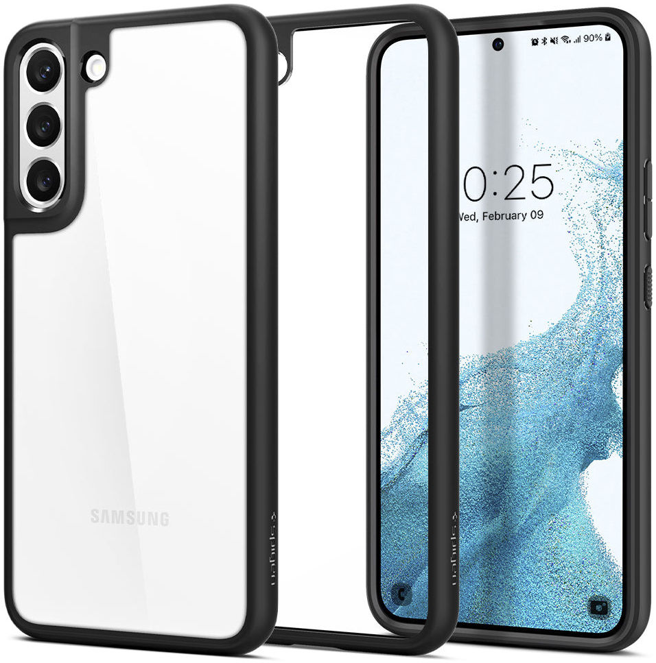 Spigen Ultra Hybrid Samsung Galaxy S22 Plus Hoesje Transparant Zwart afbeelding 1