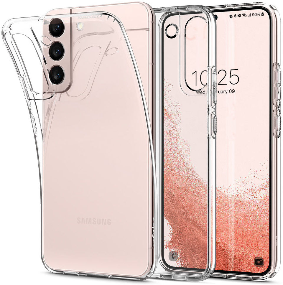 Spigen Liquid Crystal Samsung Galaxy S22 Hoesje Transparant afbeelding 1