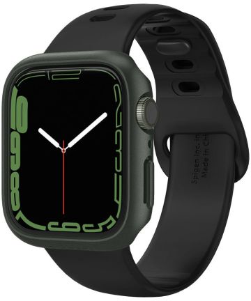 Spigen Thin Fit Apple Watch 7/8 45MM Hoesje Hard Plastic Bumper Groen Cases