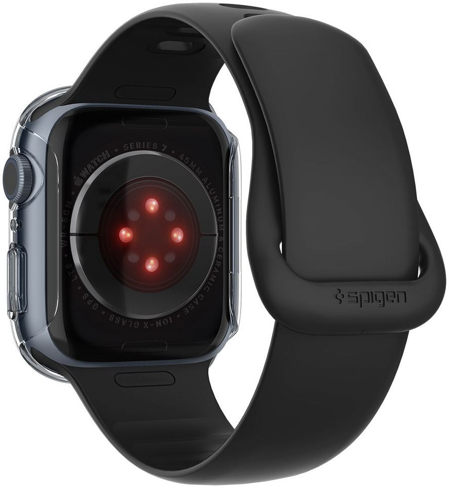 Spigen Thin Fit Apple Watch 7/8 45MM Hoesje Hard Plastic Bumper Clear afbeelding 13