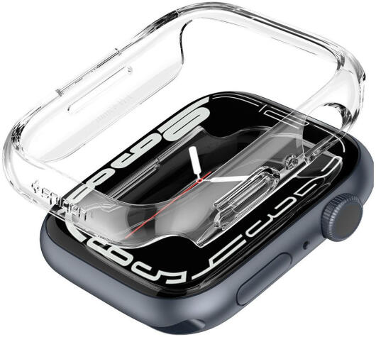 Spigen Thin Fit Apple Watch 7/8 45MM Hoesje Hard Plastic Bumper Clear afbeelding 2