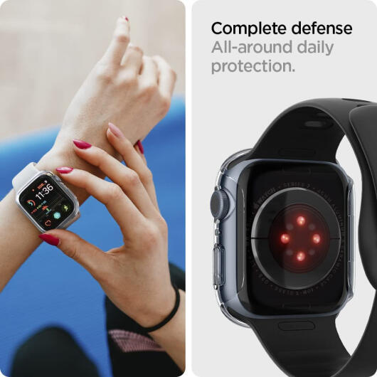 Spigen Thin Fit Apple Watch 7/8 45MM Hoesje Hard Plastic Bumper Clear afbeelding 6
