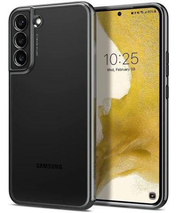 Spigen Optik Crystal Samsung Galaxy S22 Plus Hoesje Transparant Grijs Hoesjes