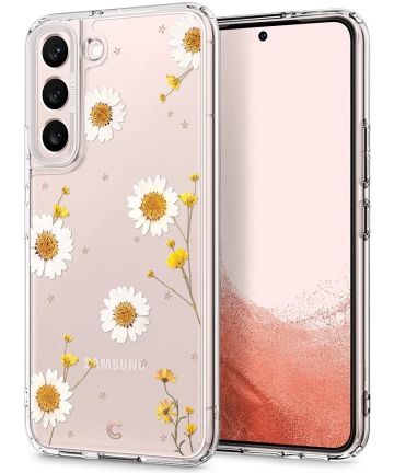 Spigen Cyrill Cecile Samsung Galaxy S22 Hoesje Blooming Daisy Hoesjes