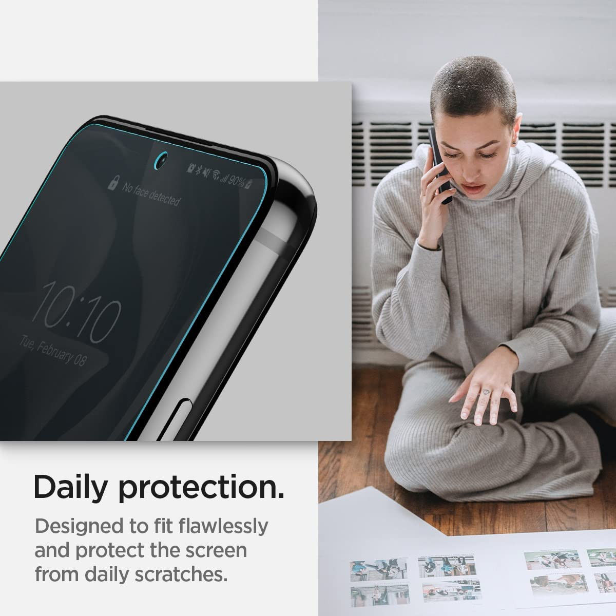 Spigen Neo Flex Samsung Galaxy S22 Screen Protector (2-Pack) afbeelding 3