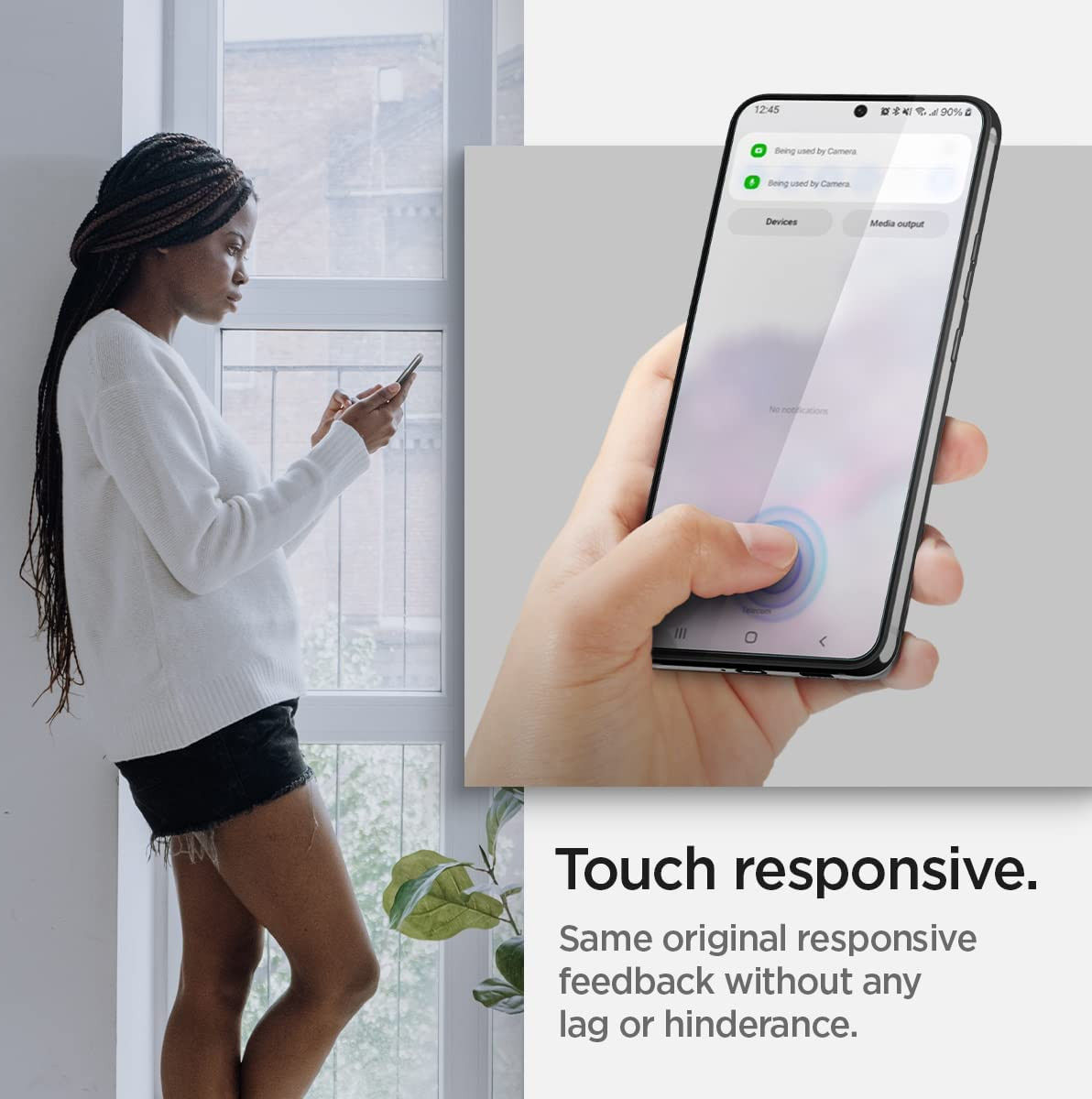 Spigen Neo Flex Samsung Galaxy S22 Screen Protector (2-Pack) afbeelding 4