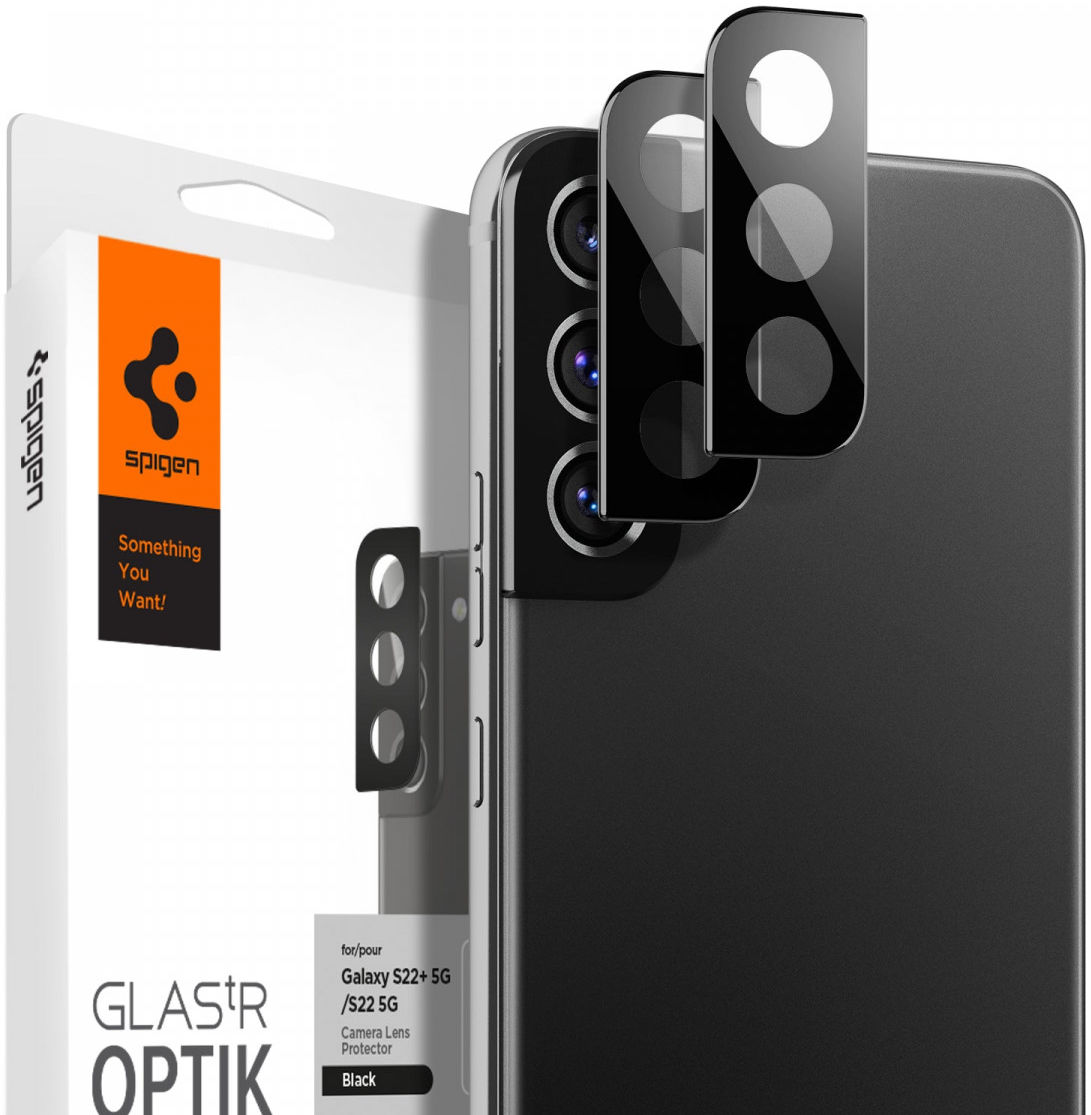 Spigen Optik Samsung Galaxy S22/S22 Plus Camera Lens Protector 2-Pack afbeelding 1