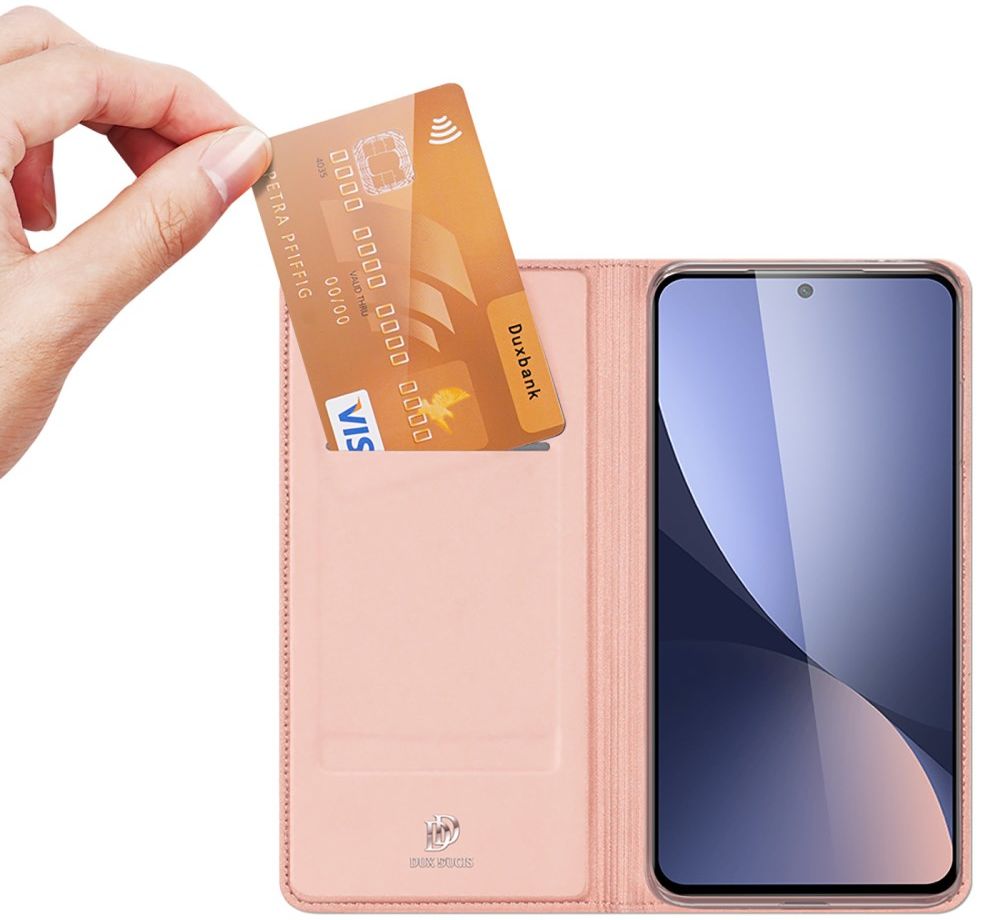 Dux Ducis Skin Pro Xiaomi 12 / 12X Hoesje Wallet Book Case Roze afbeelding 1