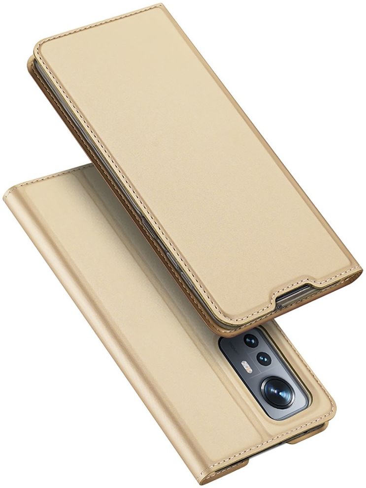 Dux Ducis Skin Pro Xiaomi 12 / 12X Hoesje Wallet Book Case Goud afbeelding 2