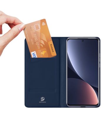 Dux Ducis Skin Pro Xiaomi 12 Pro Hoesje Wallet Book Case Blauw Hoesjes